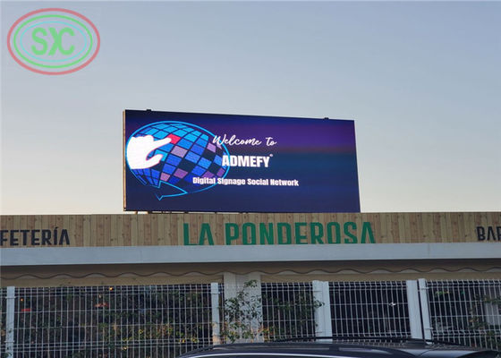 High refresh rate 3840 Hz outdoor P 6 LED billboard with a Novar system