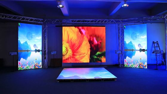 Indoor p4 512x512mm  led screen with small size and light aluminium cabinet rental led display