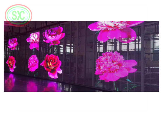 Full Color SMD Transparent LED Curtain Display P3.91 for Window Advertising