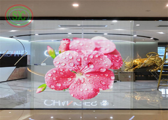 Full Color SMD Transparent LED Curtain Display P3.91 for Window Advertising