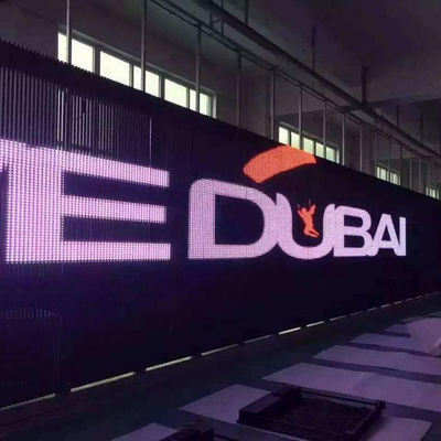 Full Color HD Flexible 4000cd/sqm Transparent Led Panel transparent led screen