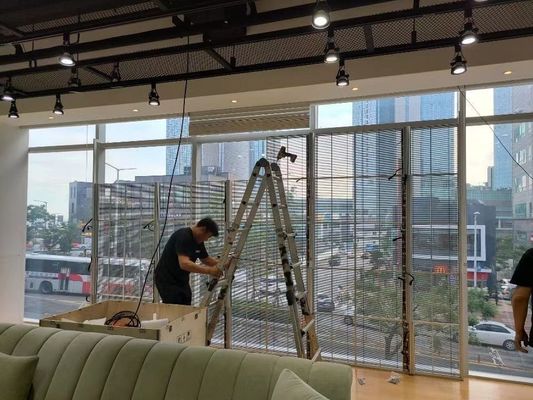 P3.91-7.82 Full Color High Pixel Transparent LED Screen For Glass Curtain Walls