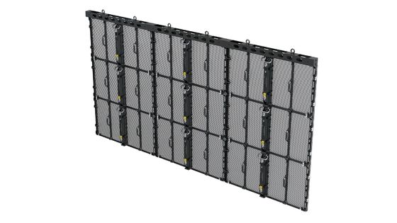 Transparent LED Screen Indoor P3.9-7.8 Full Color SMD Curved Led Video Wall Glass For Showcase