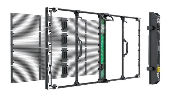 P3.91-7.82mm Full Color Transparent LED Screen For Glass Curtain Walls