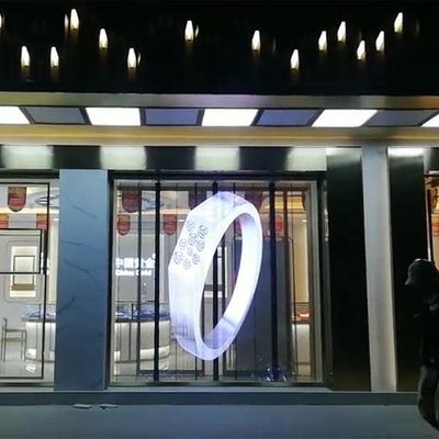 P3.91-7.82mm Full Color Transparent LED Screen For Glass Curtain Walls