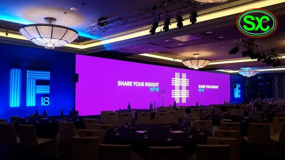 Full Color 40000 Dots/Square Meter SMD LED Rental Screen for Indoor Iron and Steel Cabinets Included