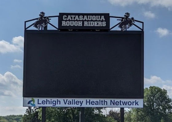 Big Outdoor Full Color Double Sides P10 Advertising LED Billboard Panels With Steel Structure