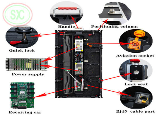 Wireless remotely control full-color outdoor P4.81 LED display for exterior events