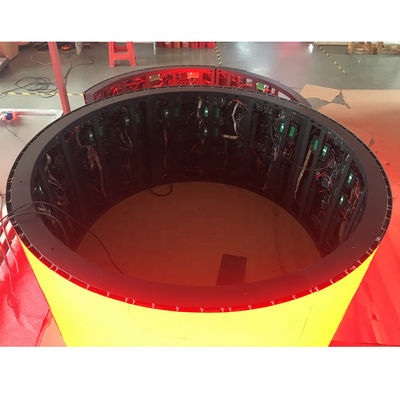 Indoor 360° Degree Full Color Column Sphere LED Display Screen Building Billboard