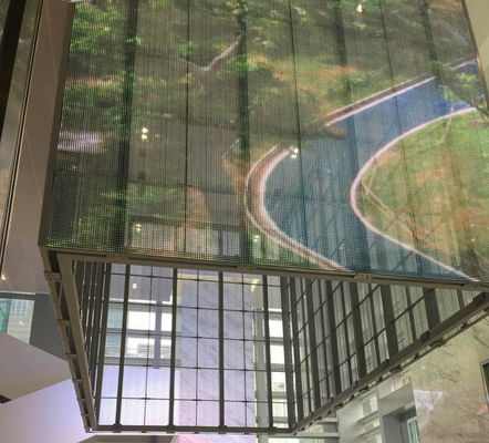 Indoor P3.9-7.8 Full Color Transparent Led Display Screen Smd Curved Led Video Wall Glass Led Screen For Showcase