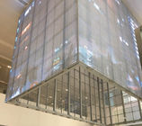 HD Video Advertising Led Screen P3.91 Indoor Window Glass Transparent Led Curtain Display