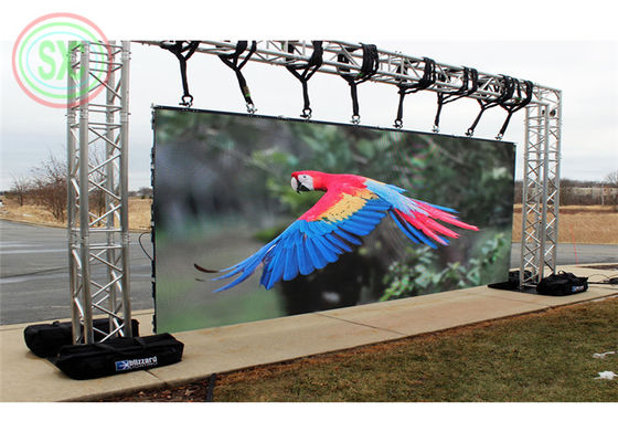 Outdoor LED display P 4 LED screen with truss and stage structure for concert