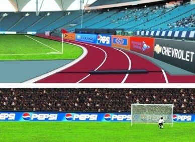P8 Outdoor football  playground Stadium LED Display Screen IP65 Waterproof 5000cd/M²