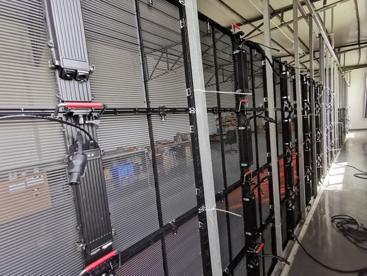 P3.9-7.8mm High Pixel Transparent LED Screen Full Color Indoor Video Wall