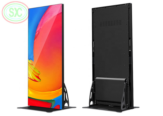 High configuration Stand Mirror screen indoor P3 Led Display Poster Screen 3G/4G remote control