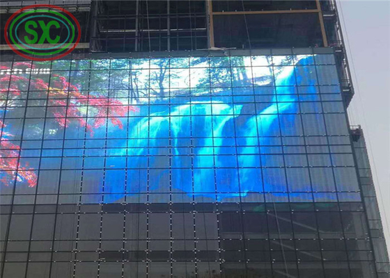 Indoor P3.9-7.8 Full Color Transparent Led Display Screen Smd Curved Led Video Wall Glass Led Screen For Showcase