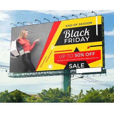 P3.91 Outdoor Billboard 5000 Nits Brightness 500*500mm 1R1G1B led billboard