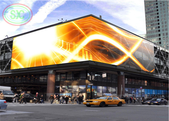 Adjustable angle outdoor giant LED billboard customize LED panel at the city center