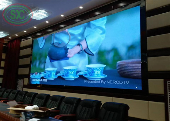 Low consumption indoor LED wall P3, P3.91, P4.81 LED screen for academic meetings