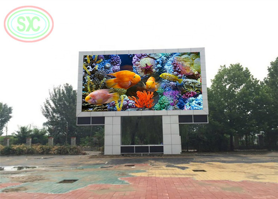 High resoulation full color outdoor P6 LED billboard with columns for advertising