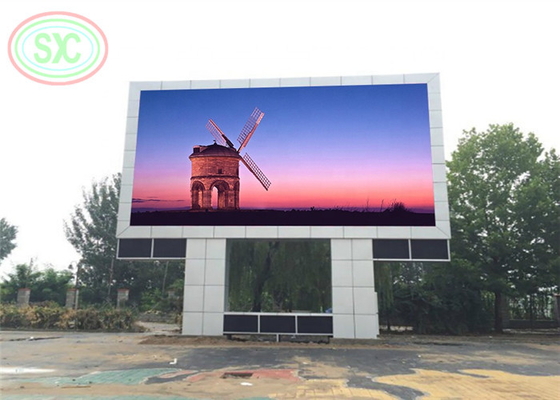 High resoulation full color outdoor P6 LED billboard with columns for advertising