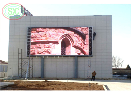 SMD 2727 outdoor P 10 fixed installation LED billboard for commerical advertising