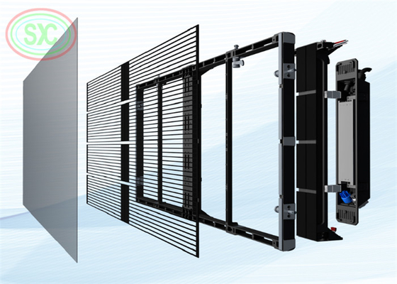 Shopping Mall Advertising G3.9-P7.81 Mesh Ultra-Thin Transparent LED Display