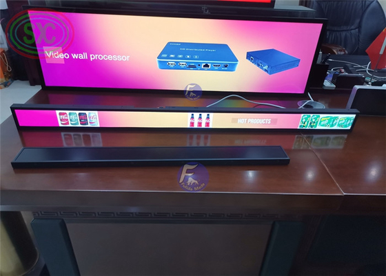 P1.875 LED Shelf Screen 900x60mm 800cd/sqm Indoor Display