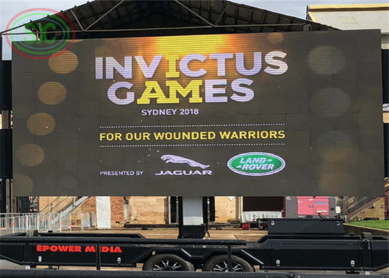 Waterproof IP65 Double-sided outdoor LED sign display football games in real-time beside the road