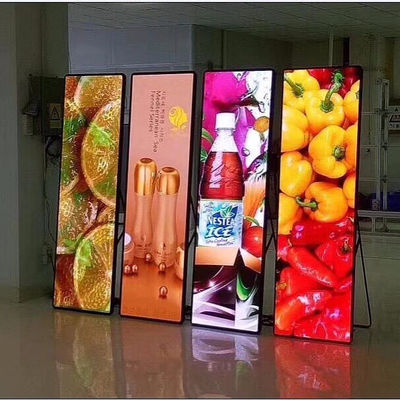 Advertising LED Screens with Standard Dimensions 640 by 2000 Millimeters Ideal for Indoor Poster Displays and Exhibitions