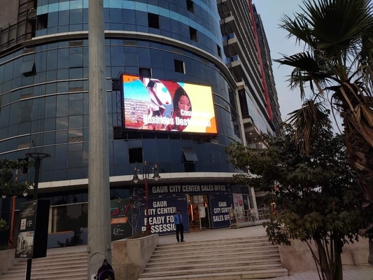 waterproof full color commercial outdoor advertising led display screen p10 fixed billboard led screen on buildings