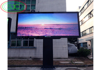 Waterproof outdoor P10 LED billboard with simple iron steel cabinet for fixed installation