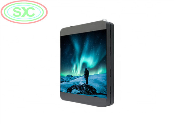 Lamp-post LED sign double-sided LED billboard view distance 6 meter outdoor LED screen