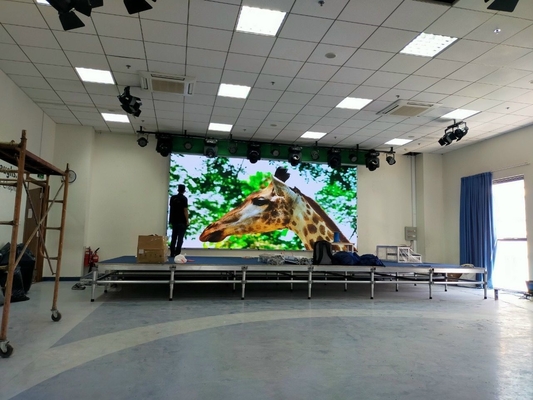 HD Indoor P2 512x512mm aluminum cabinet full-color rental screen for metting room