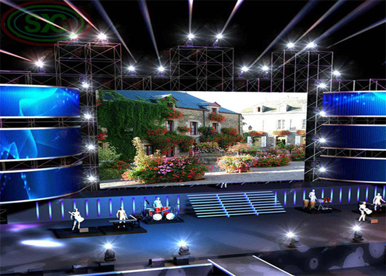 Aluminum LED Display Screen 256*128mm Module Indoor Full Color With Optimum View Distance 6m-30m