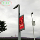 HuiDu WIFI and 4G Software System P6 Pole Light Outdoor LED Display For Brand Advertisng