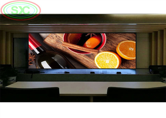 High Resolution screen Indoor Full Color LED Display P4 mounted on the wall