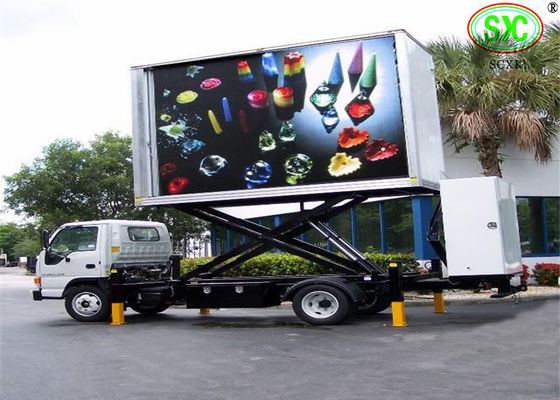 P10 IP65 Outdoor Waterproof Truck Mounted LED Display 10mm Pixel Pitch