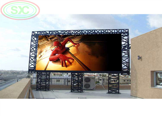 Full color outdoor P10 LED billboard 2 scan driving mode with high brightness