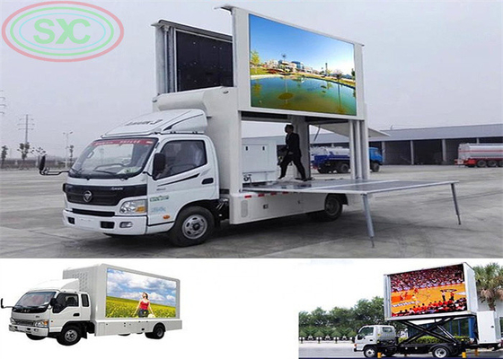 SMD 2121 outdoor trailer LED screen three sides LED display for movable advertisement