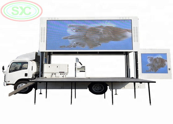 SMD 2121 outdoor trailer LED screen three sides LED display for movable advertisement
