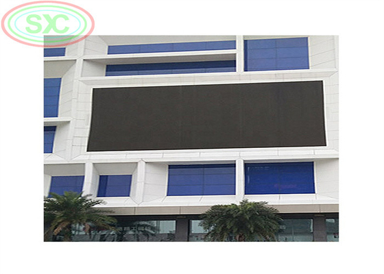 High brightness full-color outdoor P 6 fixed LED screen mounted on the wall for advertising