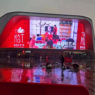 SCX LED P3.91 -7.82 Transparent LED Display Outdoor Glass Advertising LED Screen ,7500 brightness，1m x1m cabinet