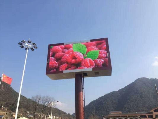outdoor P10 waterproof Cabinet Fixed installation video wall Advertising LED display