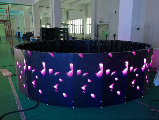 P3.91 Smart Soft Modules Curved Led Video Wall For Indoors