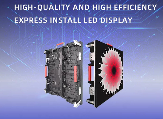 Outdoor HD P2.976 Led Screen Rental Cabinets Die Casting Aluminum 3840Hz full color led display