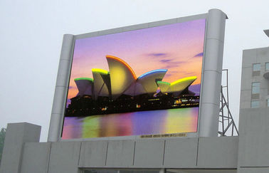 P10 Outdoor Full Color LED Display Anti-static With 1/4 Driving Mode, IP65 Waterproof
