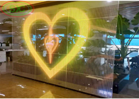 Super market Transparent Glass Led Display 1R1G1B G3.91-7.8125 for advertising