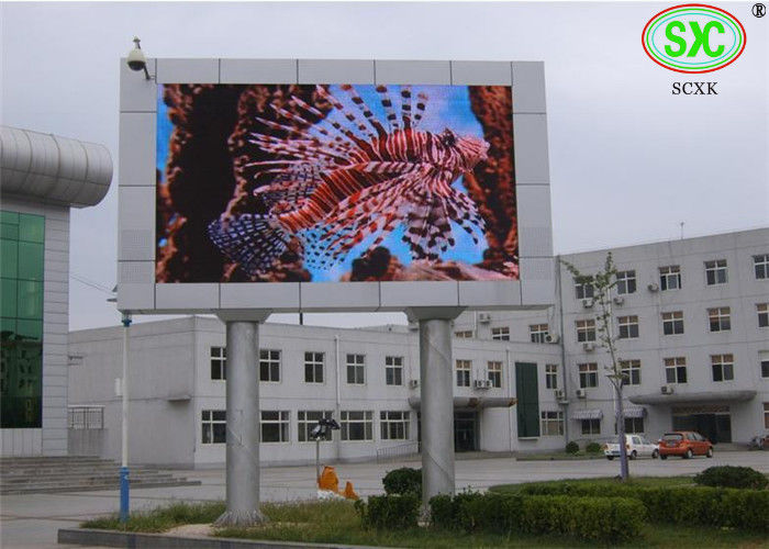 p8 SMD full color waterproof advertising led display 1/4 scanning with iron cabinet