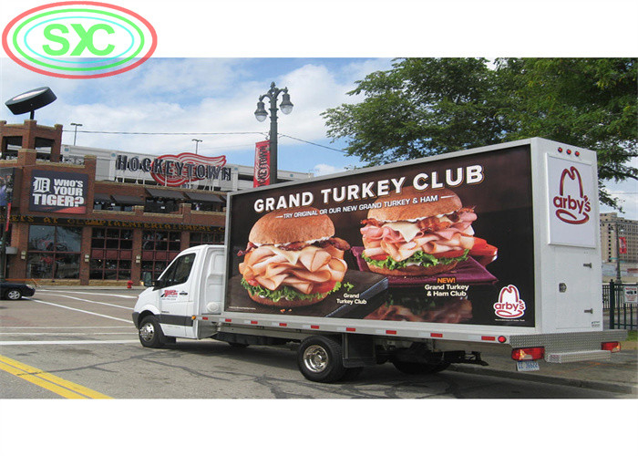 Refresh Frequency Mobile Truck LED Display 60Hz Frame Rate for Graphics Display on the Go